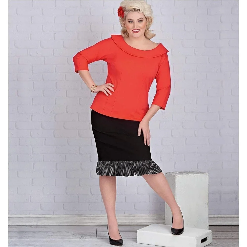 Simplicity Sewing Pattern S8884 R10134 Tops Womens Size‎ 20-28